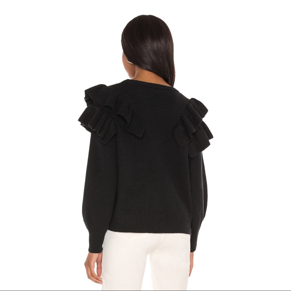 NWT 1.STATE Ruffled Sweater - Picture 3 of 3